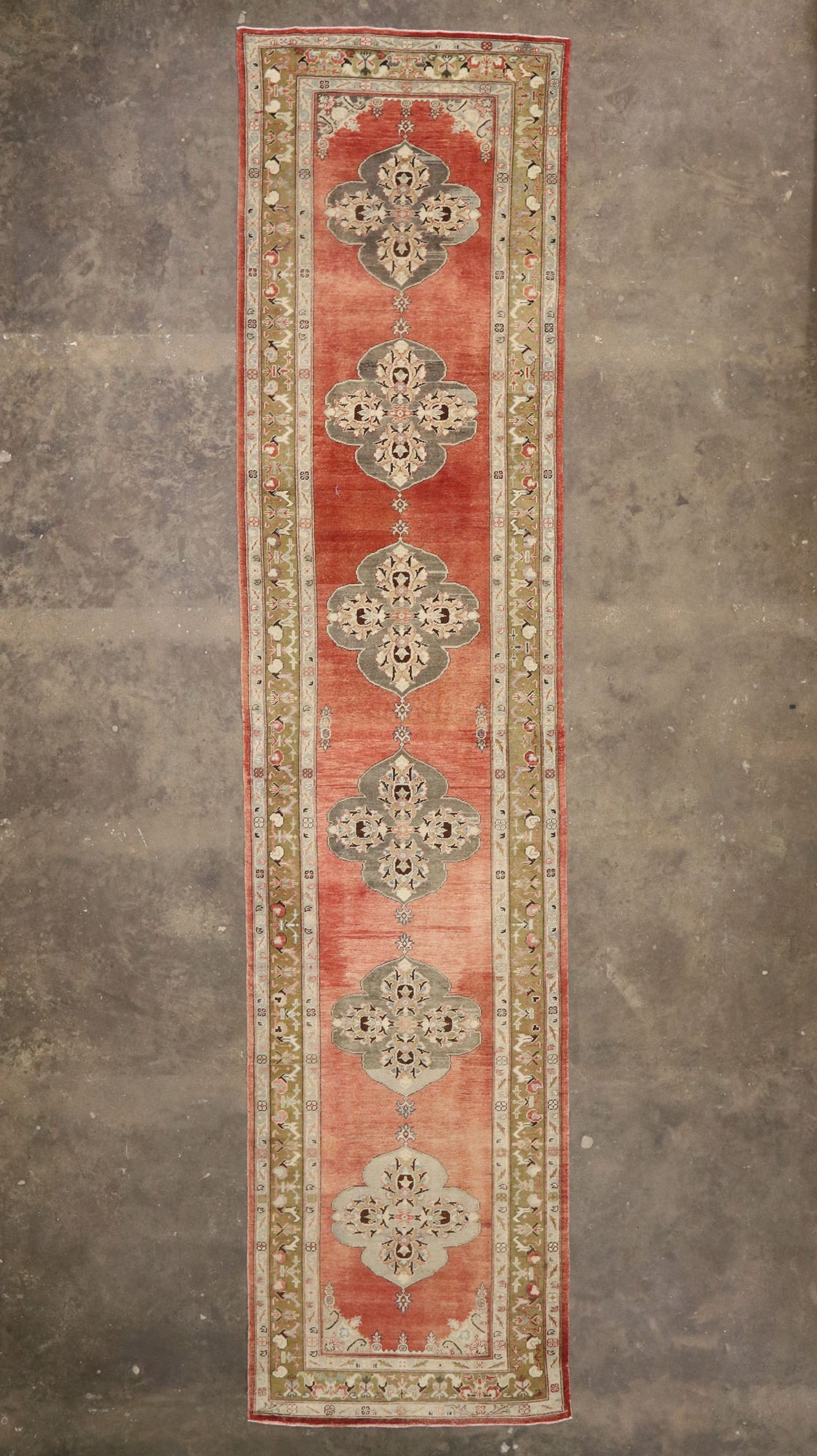 5 x 20 Vintage Turkish Oushak Runner 52171