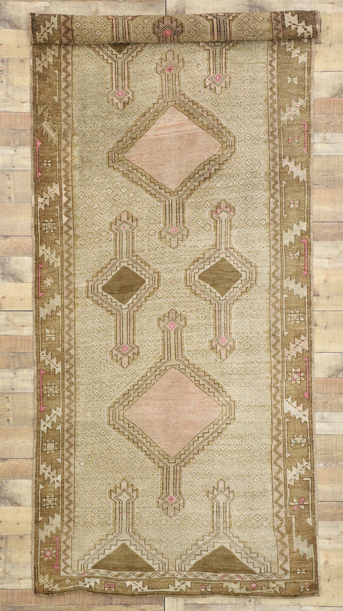 5 x 13 Vintage Turkish Kars Rug 52172