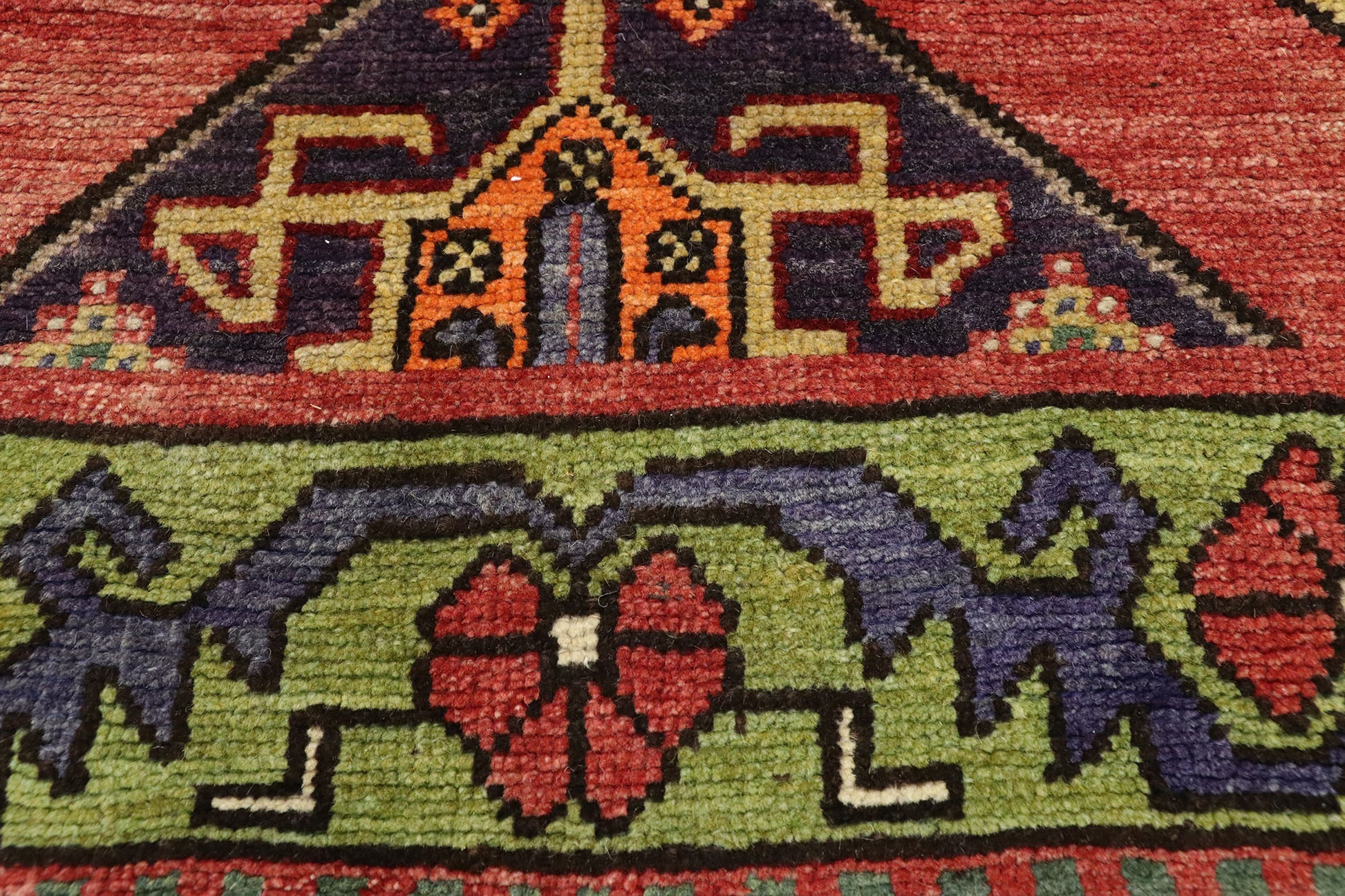 5 x 11 Vintage Turkish Oushak Rug 52177