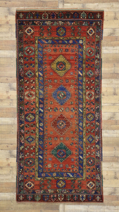 5 x 10 Vintage Turkish Oushak Rug 52180