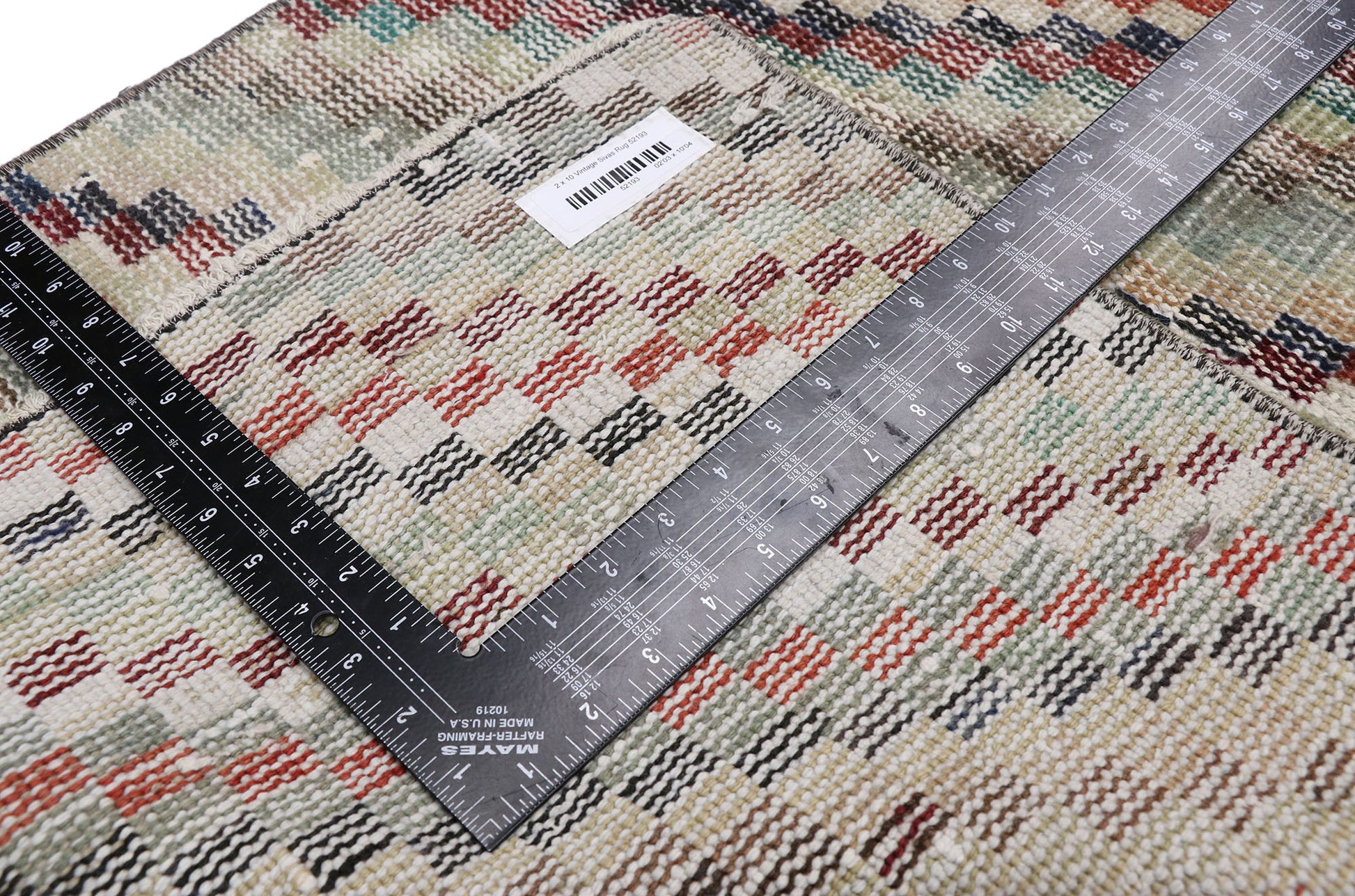 2 x 10 Vintage Turkish Sivas Runner 52193