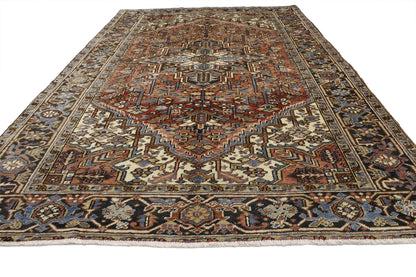 6 x 9 Vintage Persian Heriz Rug 52194