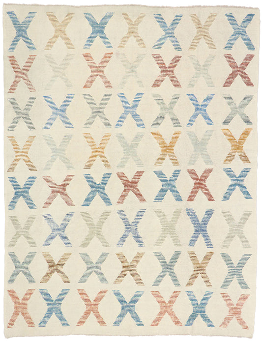 9 x 11 Turkish Kilim High-Low Rug 52204