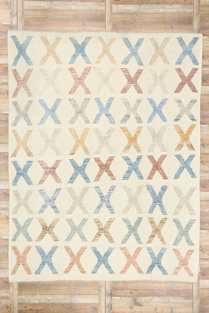 9 x 11 Turkish Kilim High-Low Rug 52204