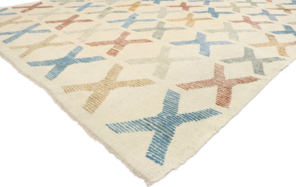 9 x 11 Turkish Kilim High-Low Rug 52204