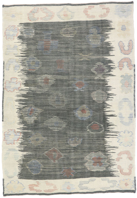 8 x 12 Modern Turkish Kilim Rug 52206