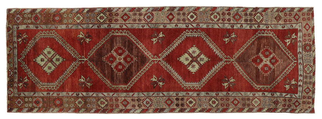 5 x 15 Vintage Turkish Oushak Rug 52247