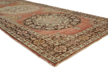 5 x 14 Vintage Turkish Oushak Rug 52248