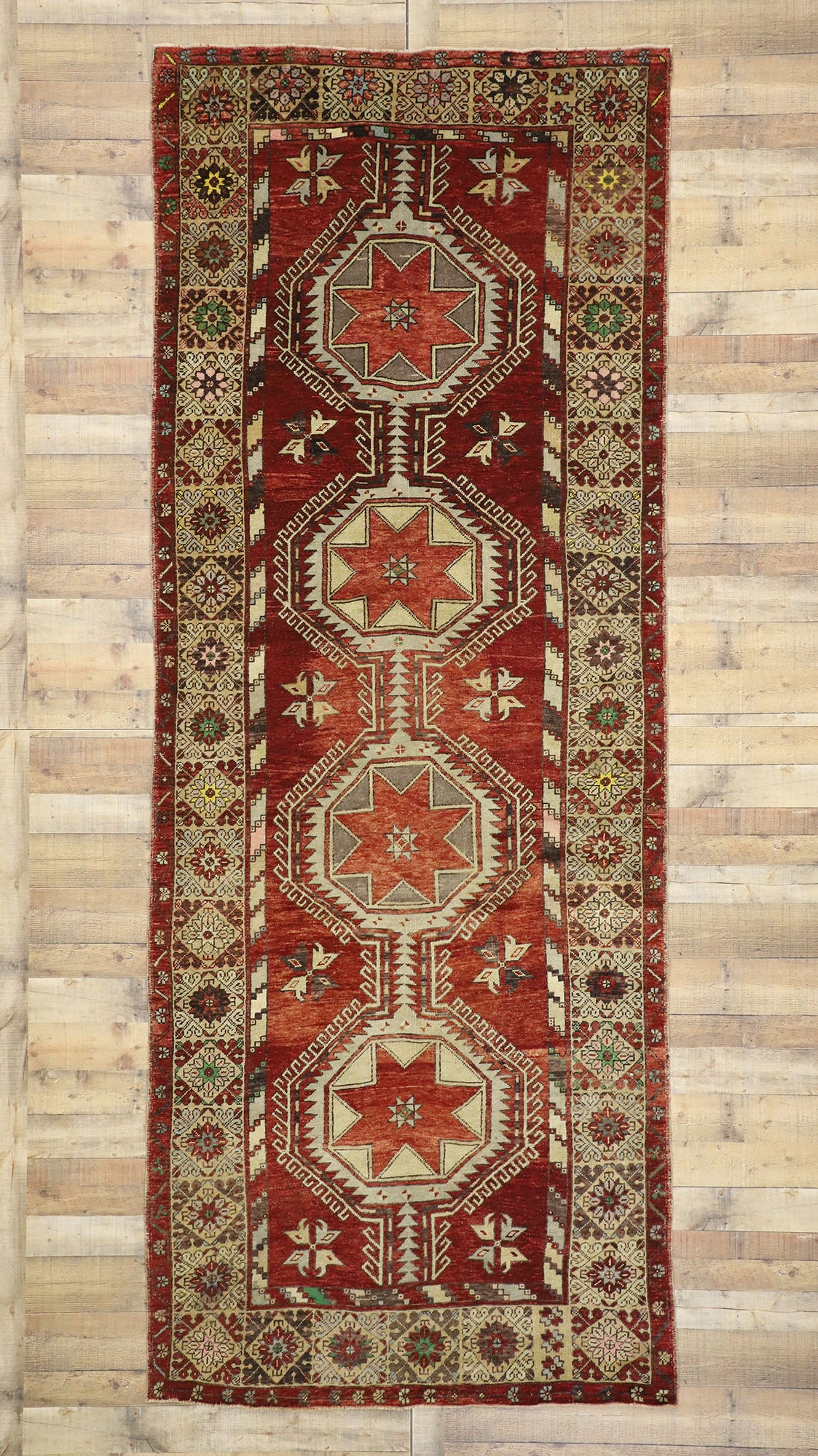 5 x 13 Vintage Oushak Rug 52249