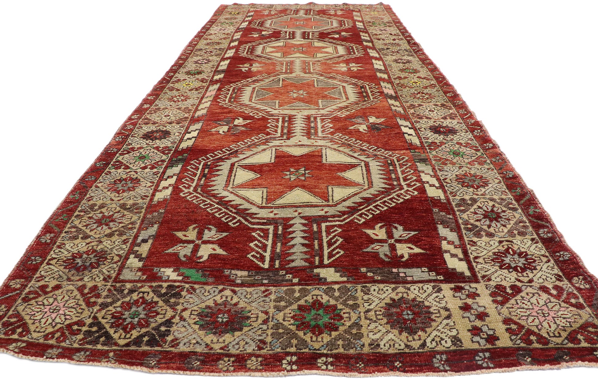 5 x 13 Vintage Oushak Rug 52249