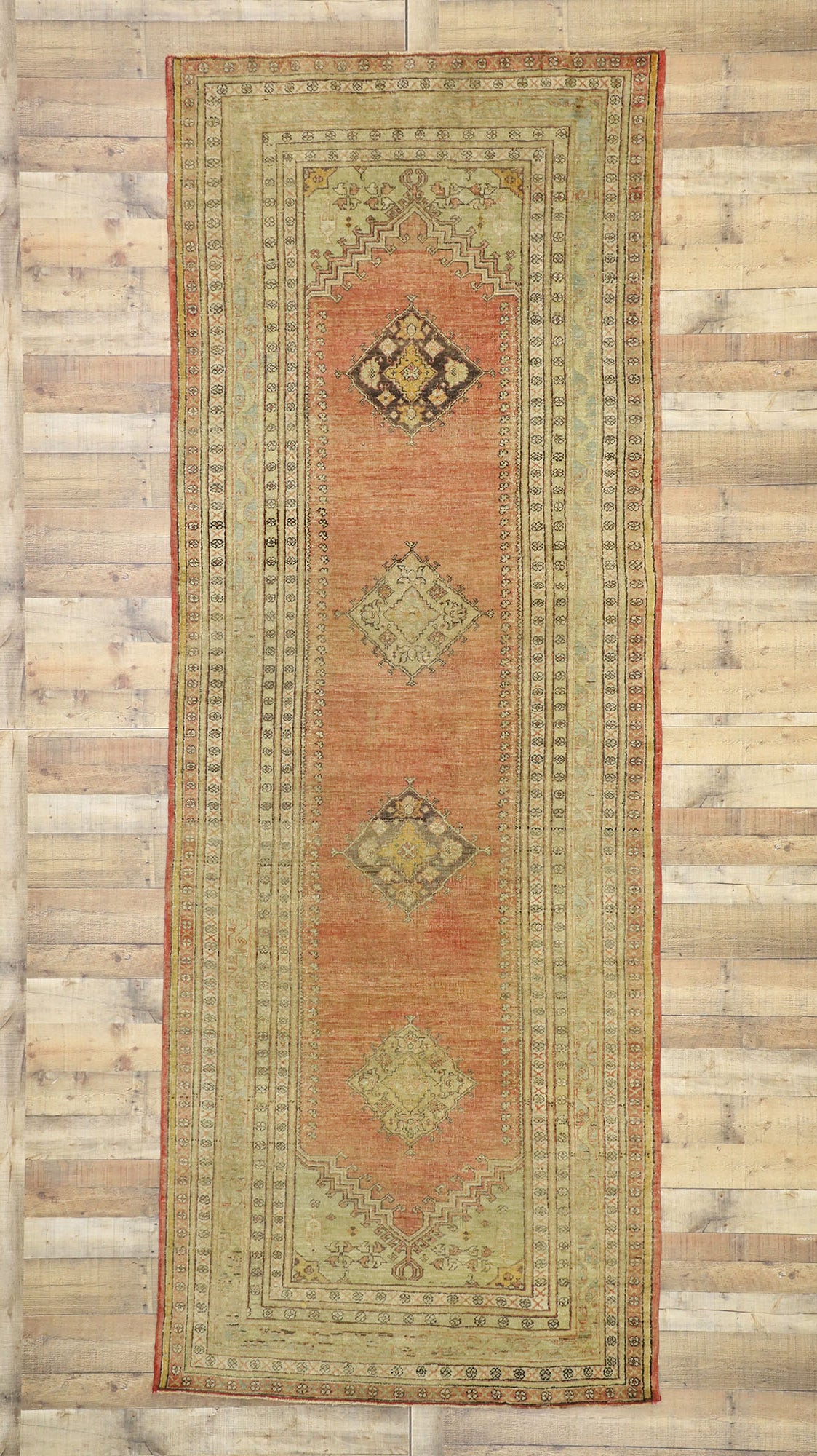 5 x 13 Vintage Oushak Rug 52250