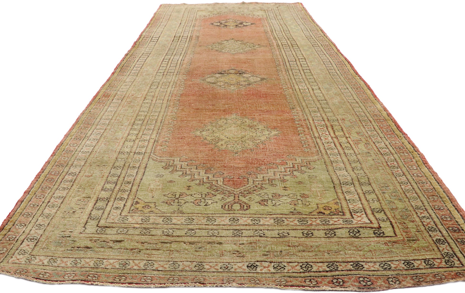 5 x 13 Vintage Oushak Rug 52250