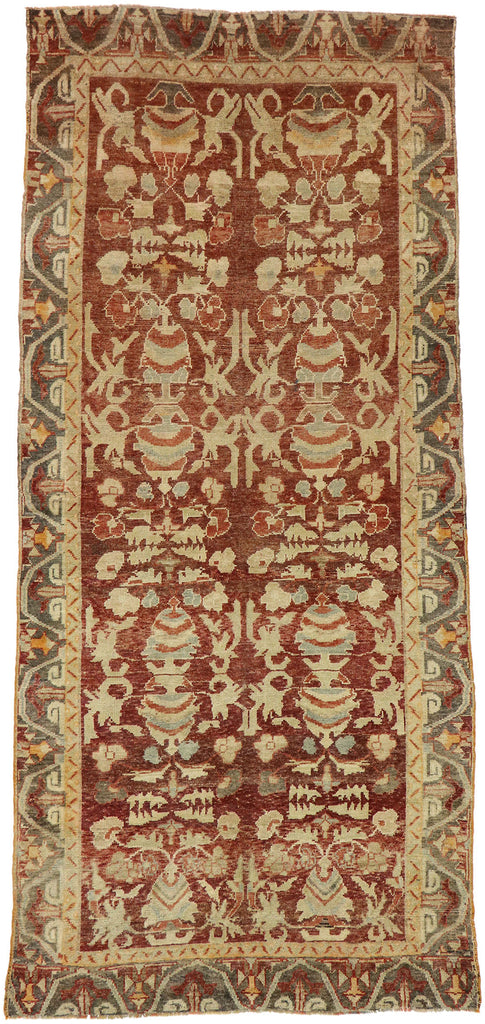 5 x 10 Vintage Turkish Oushak Gallery Rug 52253