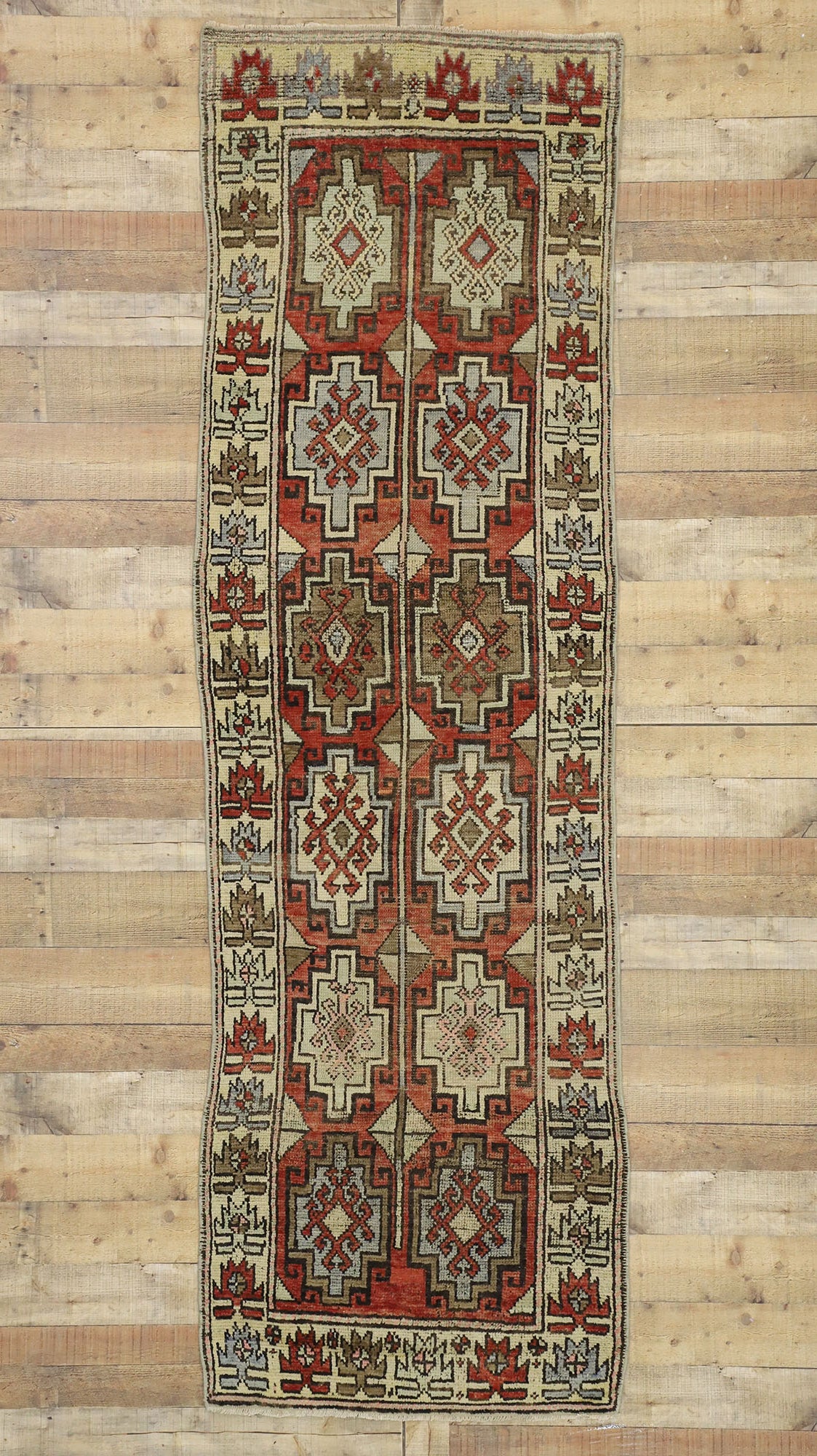 3 x 10 Vintage Oushak Rug 52255