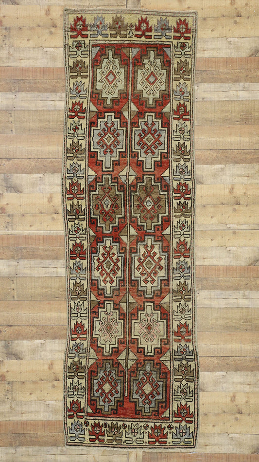 3 x 10 Vintage Oushak Rug 52255