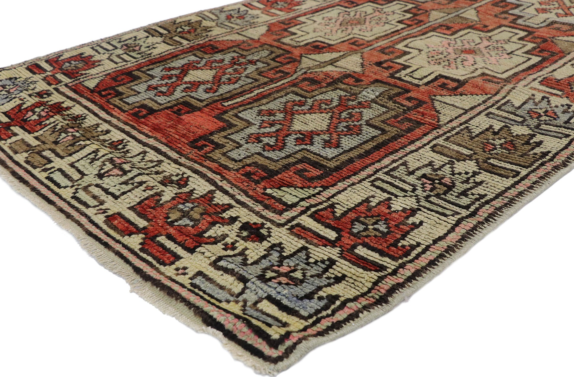 3 x 10 Vintage Oushak Rug 52255