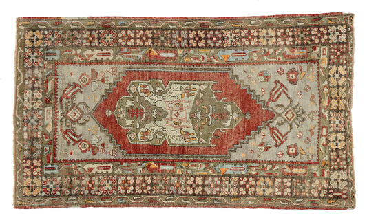 3 x 6 Vintage Turkish Oushak Rug 52257