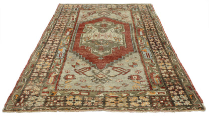 3 x 6 Vintage Turkish Oushak Rug 52257