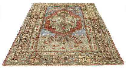 3 x 5 Vintage Turkish Oushak Rug 52258