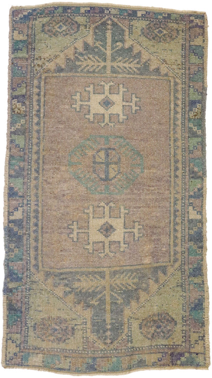 2 x 3 Vintage Lavender Turkish Oushak Rug 52271