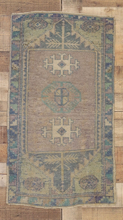2 x 3 Vintage Lavender Turkish Oushak Rug 52271