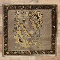 2 x 2 Vintage Yastik Rug 52277