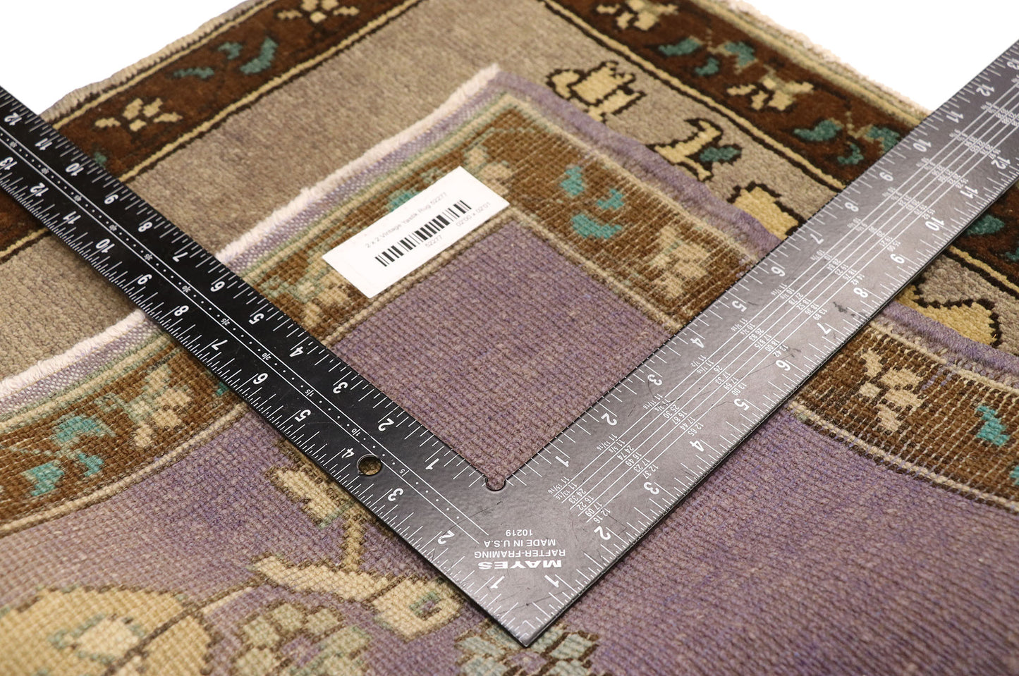 2 x 2 Vintage Yastik Rug 52277