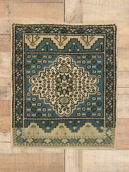 2 x 2 Vintage Turkish Yastik Rug 52280