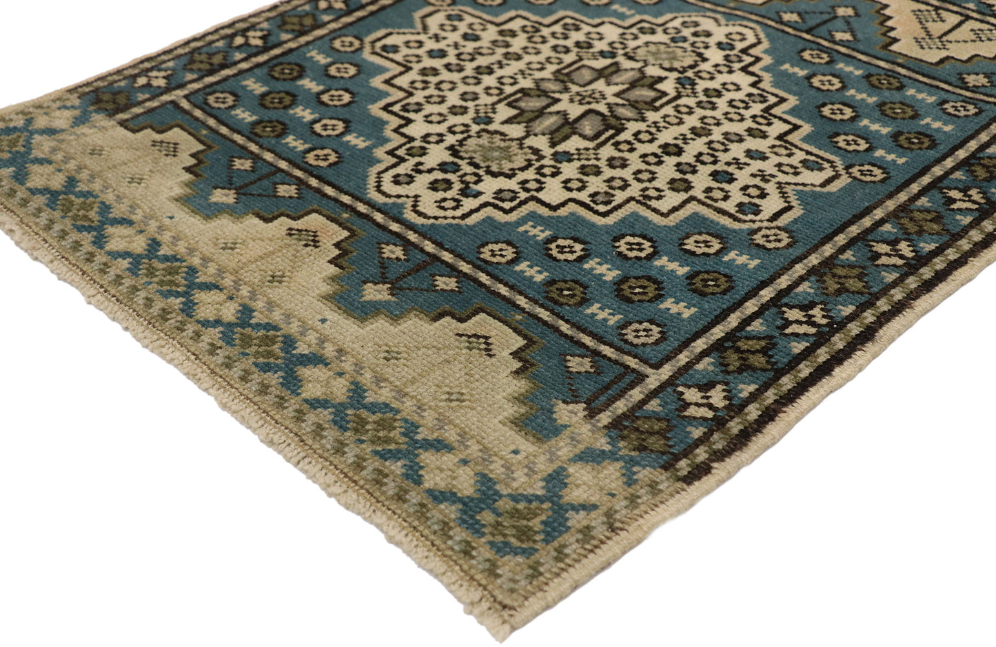 2 x 2 Vintage Turkish Yastik Rug 52280