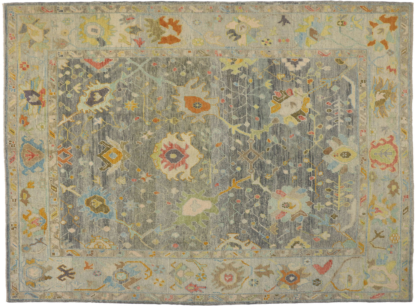 10 x 14 Contemporary Turkish Oushak Rug 52281