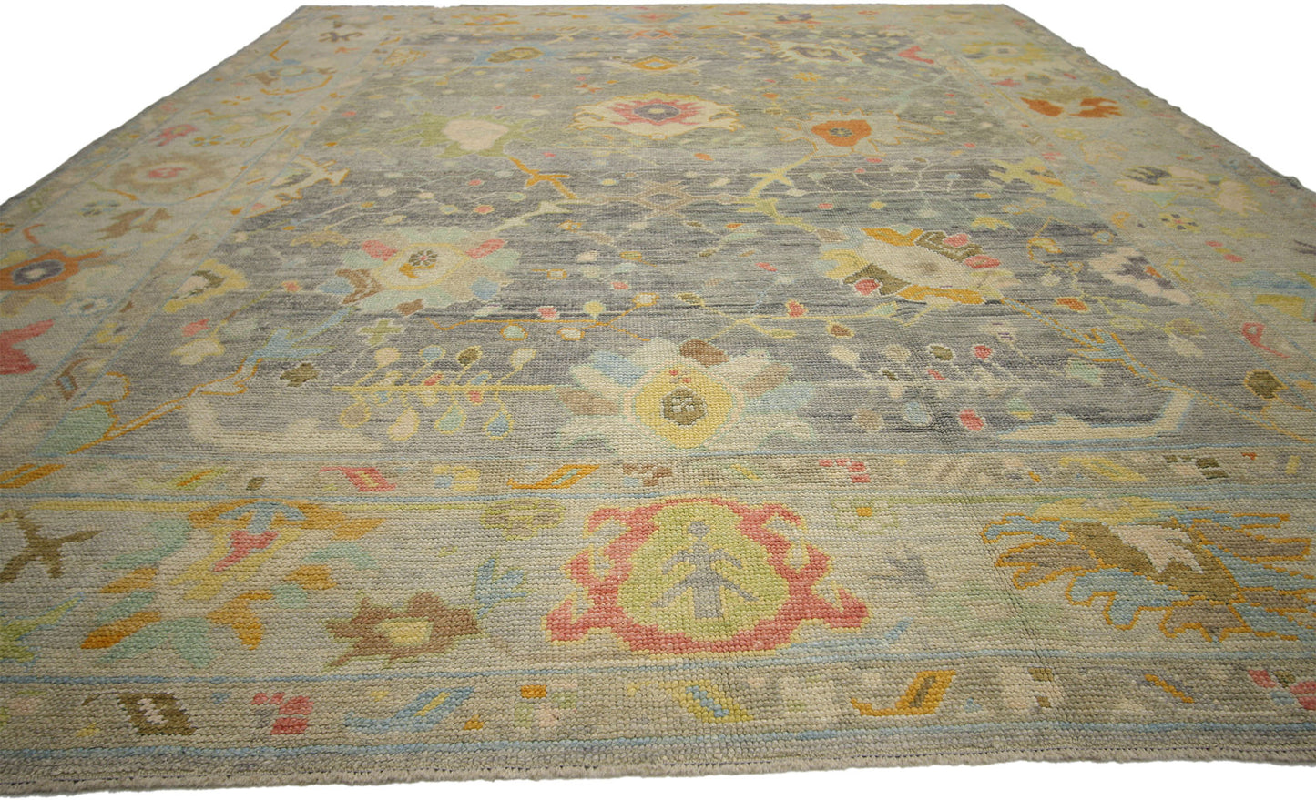 10 x 14 Contemporary Turkish Oushak Rug 52281