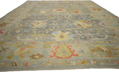 10 x 14 Contemporary Turkish Oushak Rug 52281