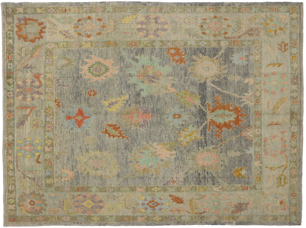 9 x 12 Contemporary Turkish Oushak Rug 52283