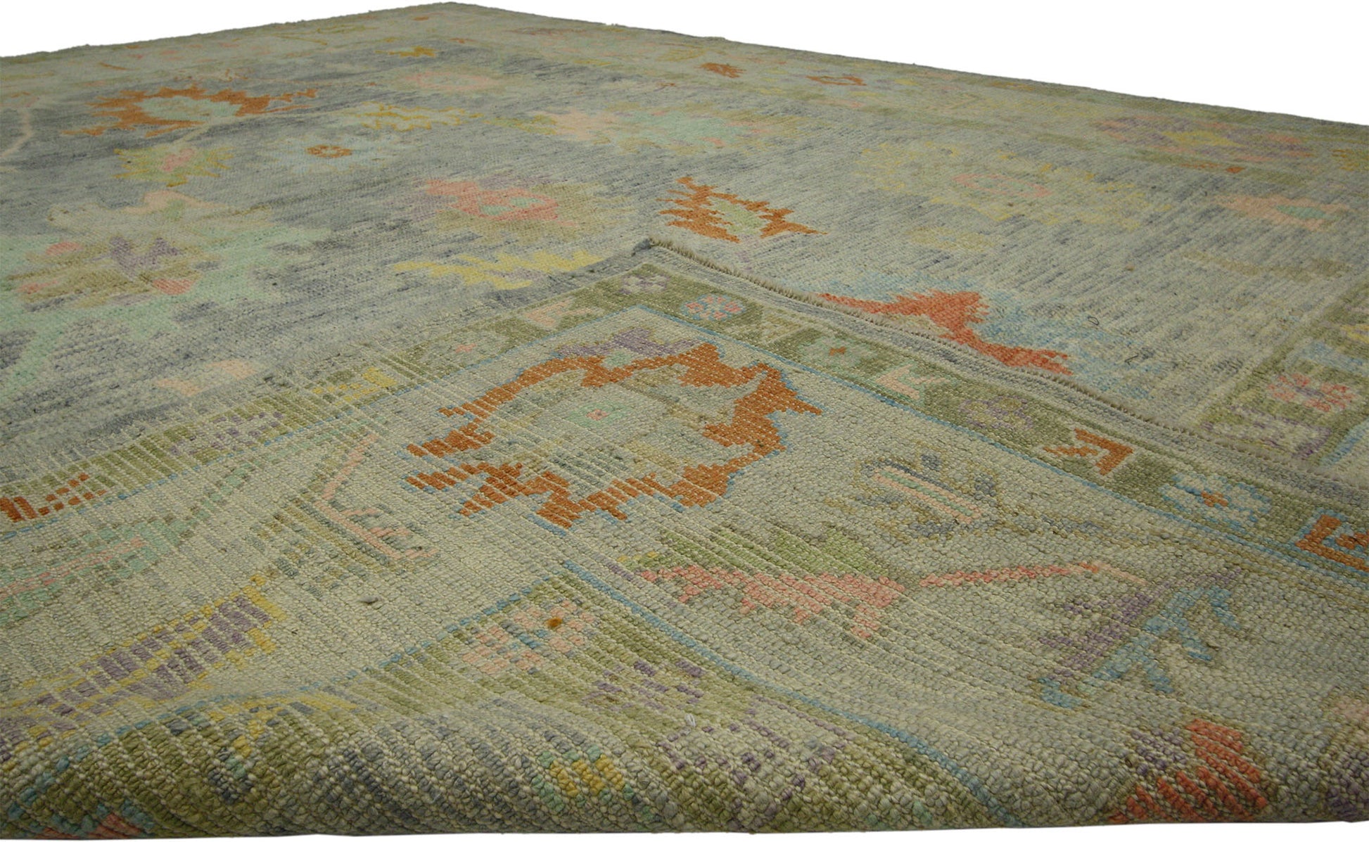 9 x 12 Contemporary Turkish Oushak Rug 52283