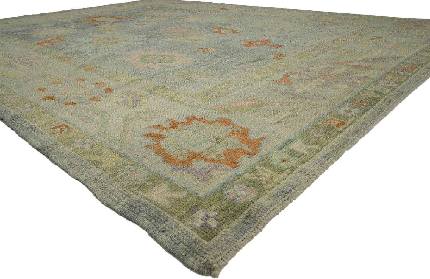 9 x 12 Contemporary Turkish Oushak Rug 52283