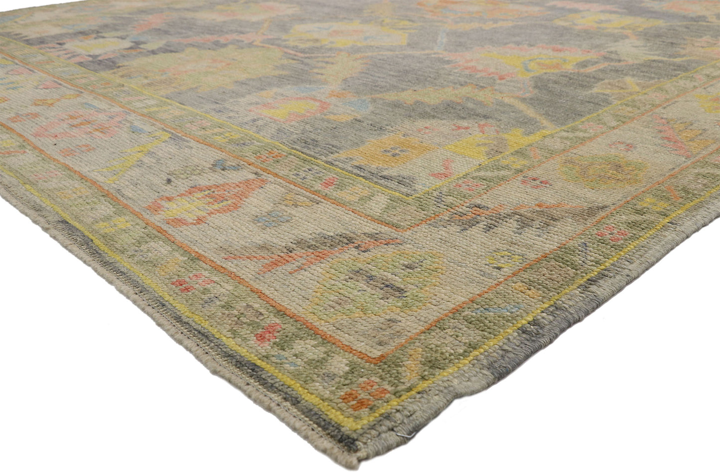 9 x 12 Colorful Turkish Oushak Rug 52284
