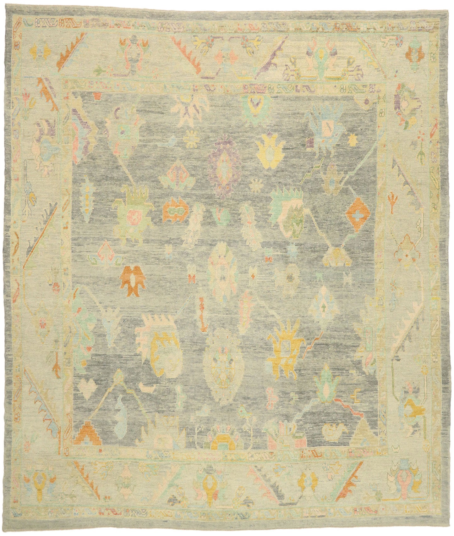 12 x 14 Contemporary Turkish Oushak Rug 52285