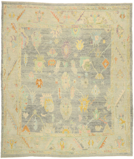 12 x 14 Contemporary Turkish Oushak Rug 52285