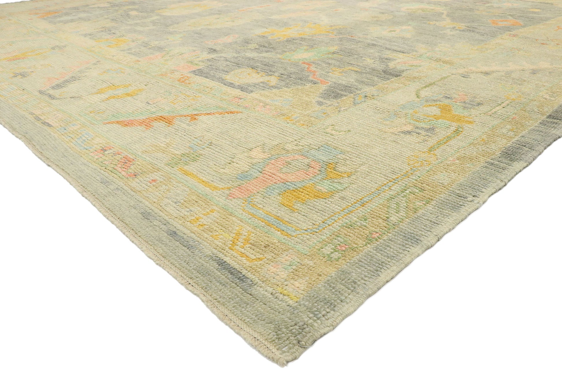 12 x 14 Contemporary Turkish Oushak Rug 52285