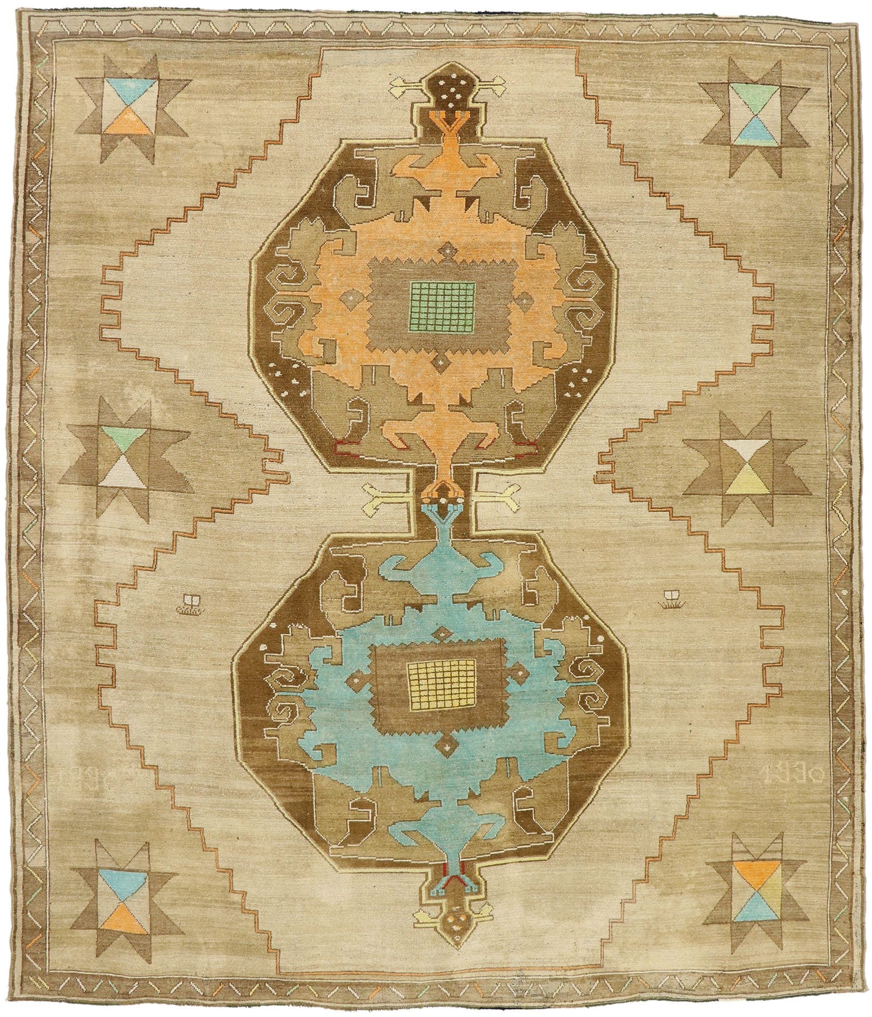 11 x 13 Vintage Oushak Rug 52287