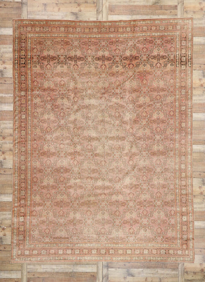 10 x 13 Vintage Turkish Oushak Rug 52289