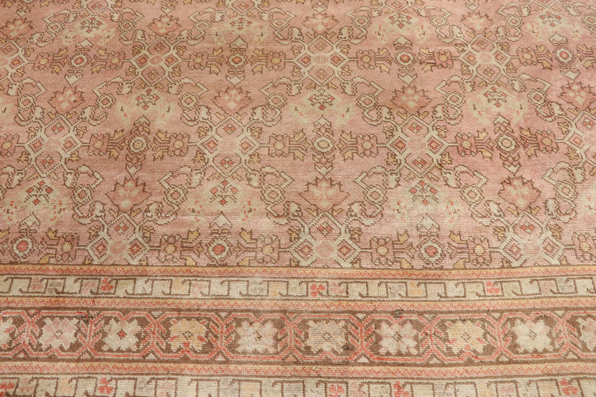 10 x 13 Vintage Turkish Oushak Rug 52289