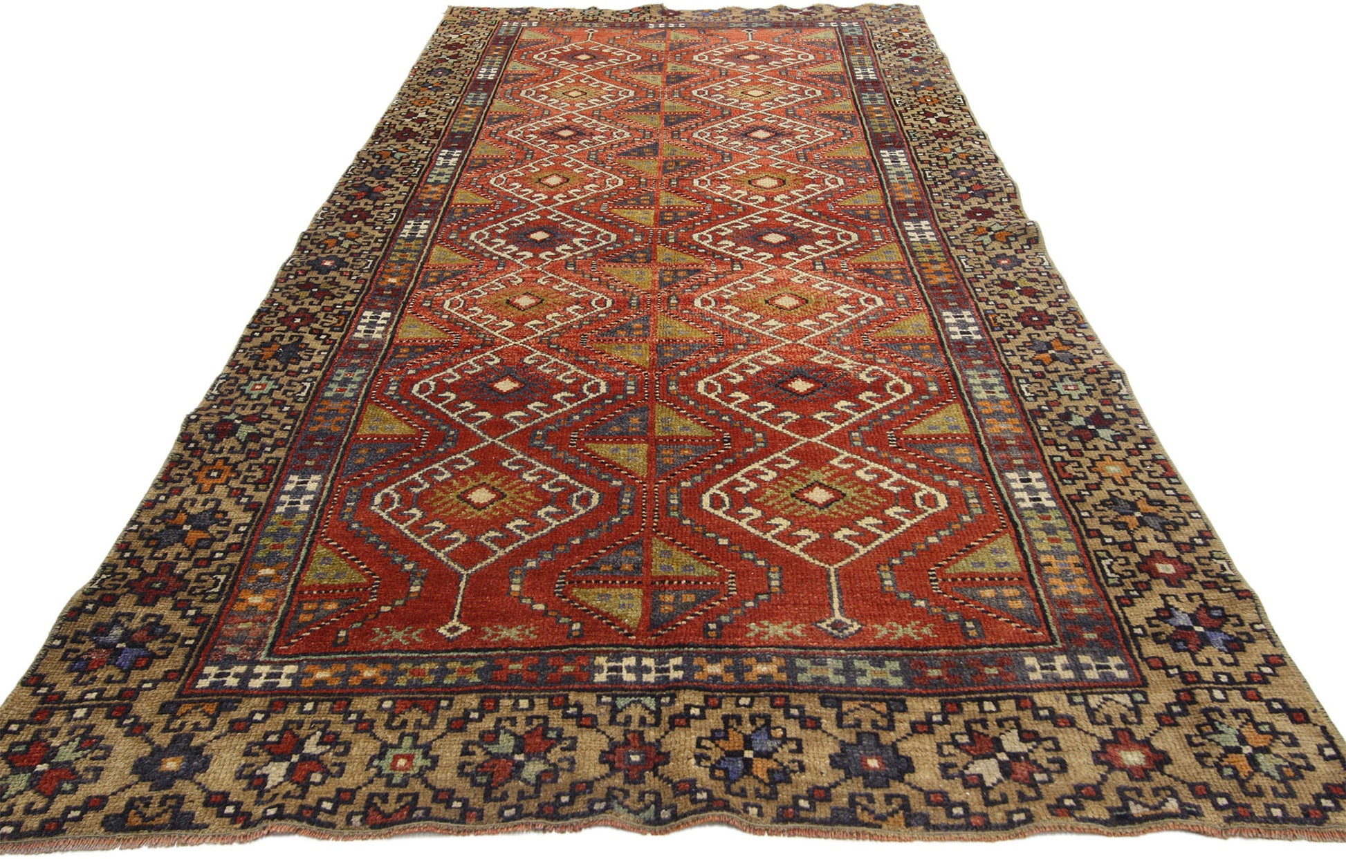 4 x 8 Vintage Oushak Rug 52291
