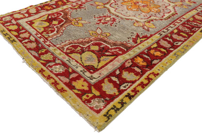 3 x 10 Vintage Turkish Oushak Runner 52296
