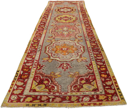 3 x 10 Vintage Turkish Oushak Runner 52296