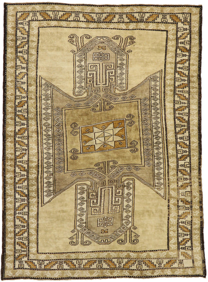 7 x 9 Vintage Turkish Kars Rug 52297