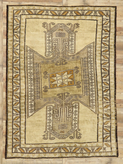 7 x 9 Vintage Turkish Kars Rug 52297