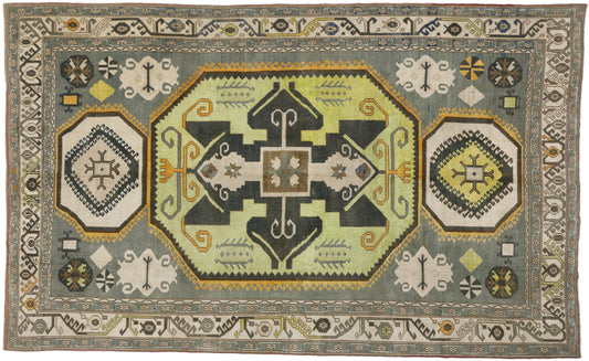 8 x 13 Vintage Turkish Oushak Rug 52298