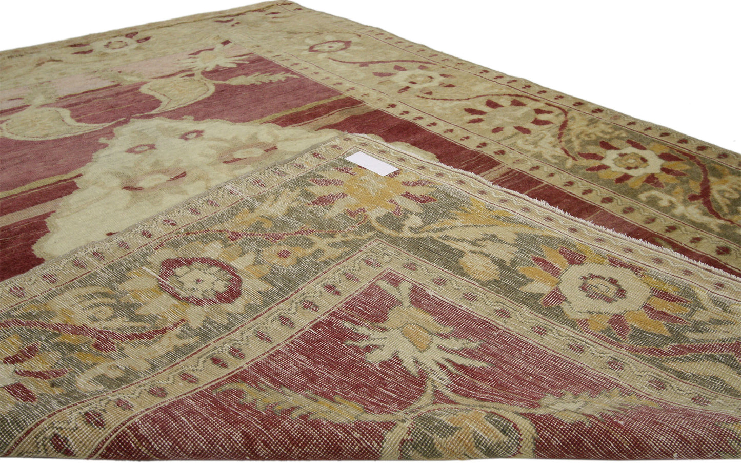 4 x 6 Vintage Turkish Oushak Rug 52299