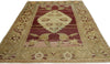 4 x 6 Vintage Turkish Oushak Rug 52299